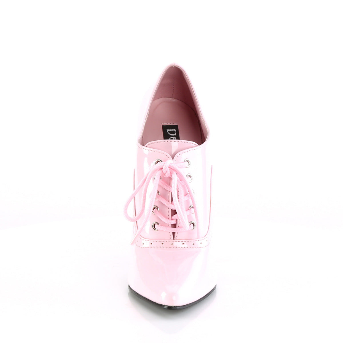 DOMINA-460 Devious Domina Baby Pink Patent Sexy Single Soles (Fetish Footwear)
