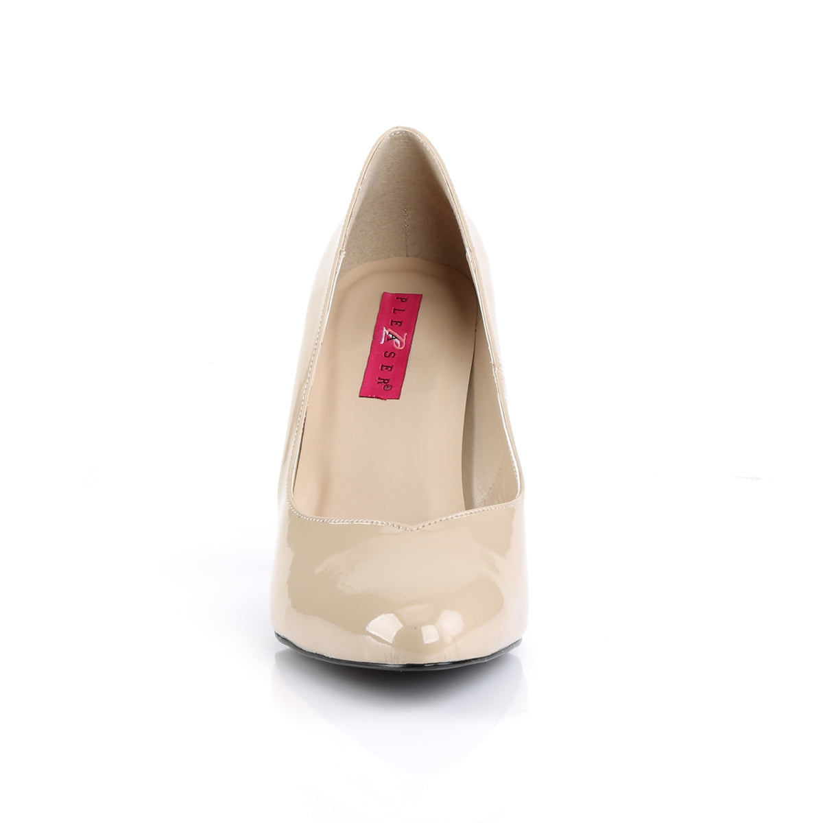 dream 420 large size ladies shoes pleaser heels for men single soles cream pat