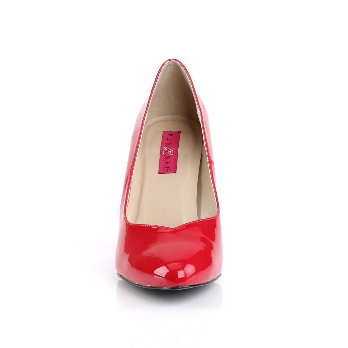 dream 420 large size ladies shoes pleaser heels for men single soles red pat