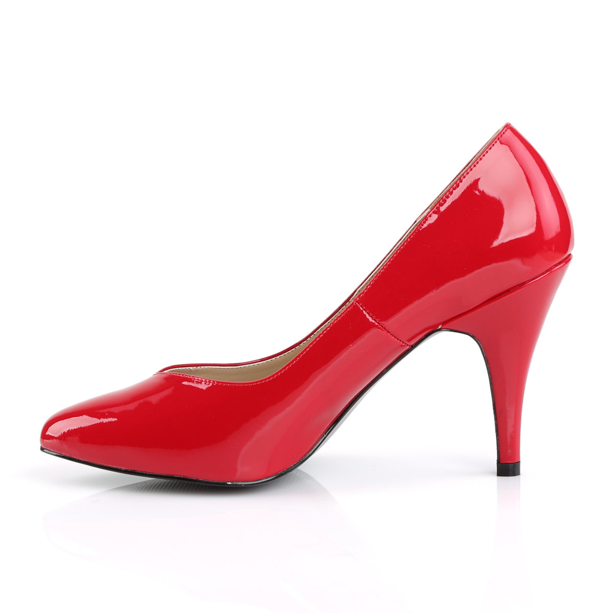 dream 420 High Meels in Mens Sizes pleaser pink label single soles red pat