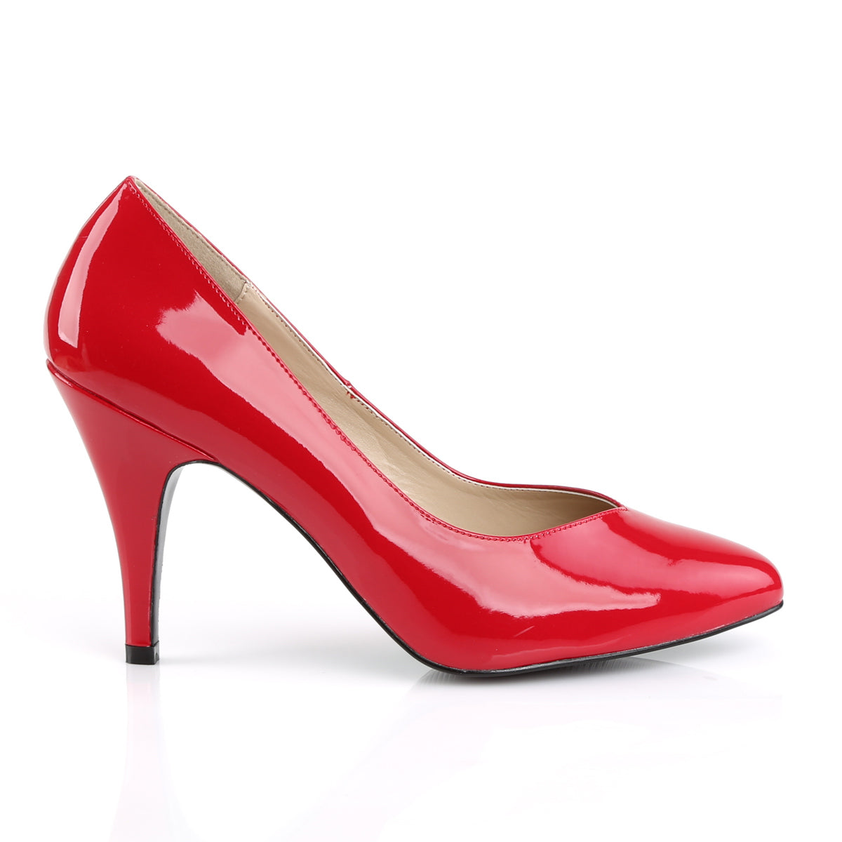 dream 420 large size Sissy Shoes pleaser pink label single soles red pat