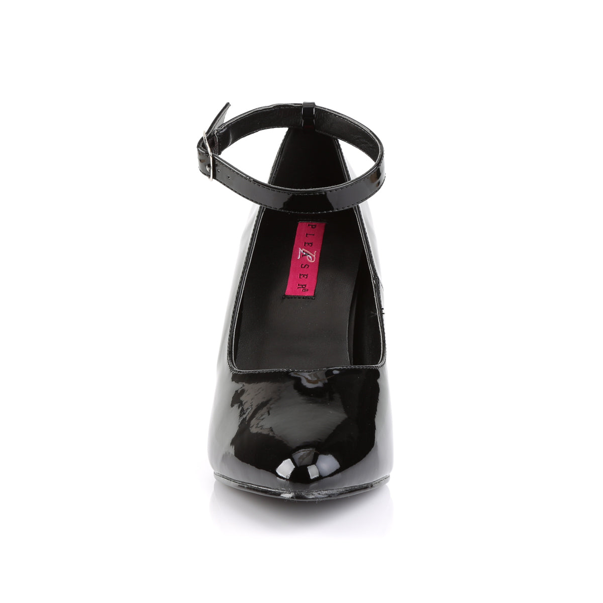 dream 431 large size ladies shoes pleaser heels for men single soles blk pat