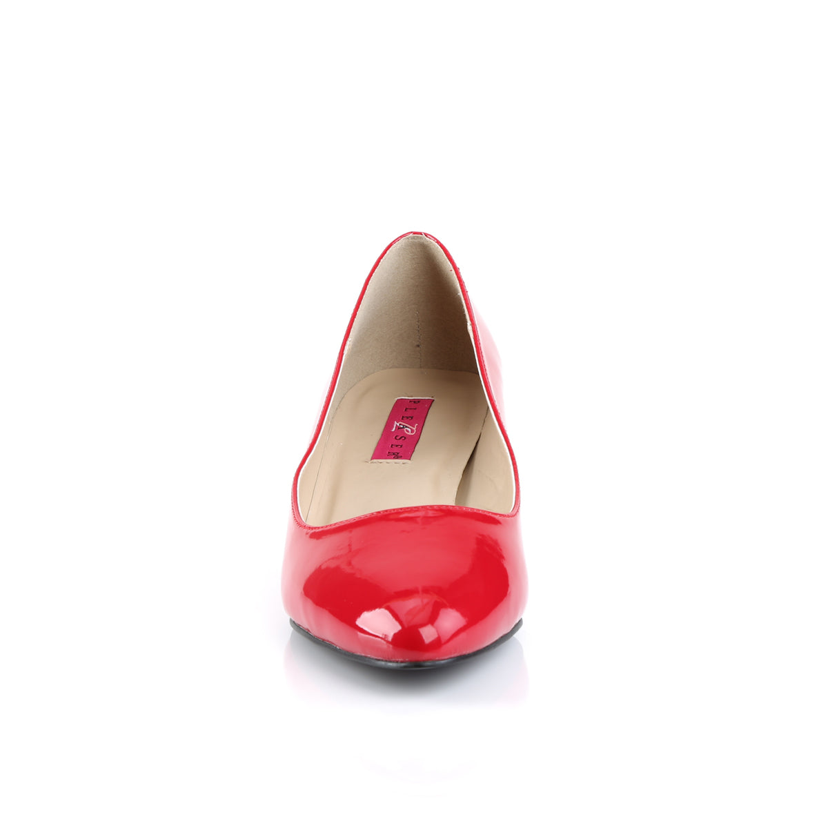 fab 420 large size ladies shoes pleaser heels for men single soles red pat