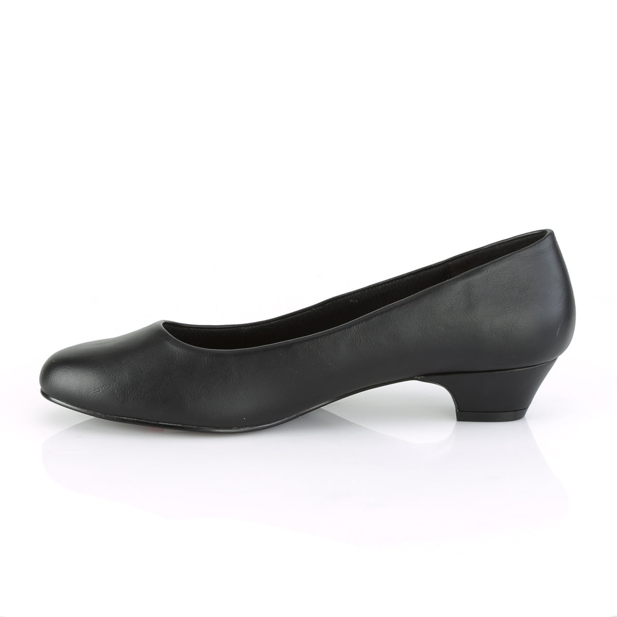 gwen 01 High Meels in Mens Sizes pleaser pink label single soles blk faux leather