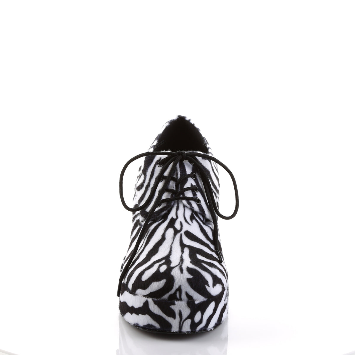 PIMP-02 Fancy Dress Costume Funtasma Men's Shoes Zebra Fur