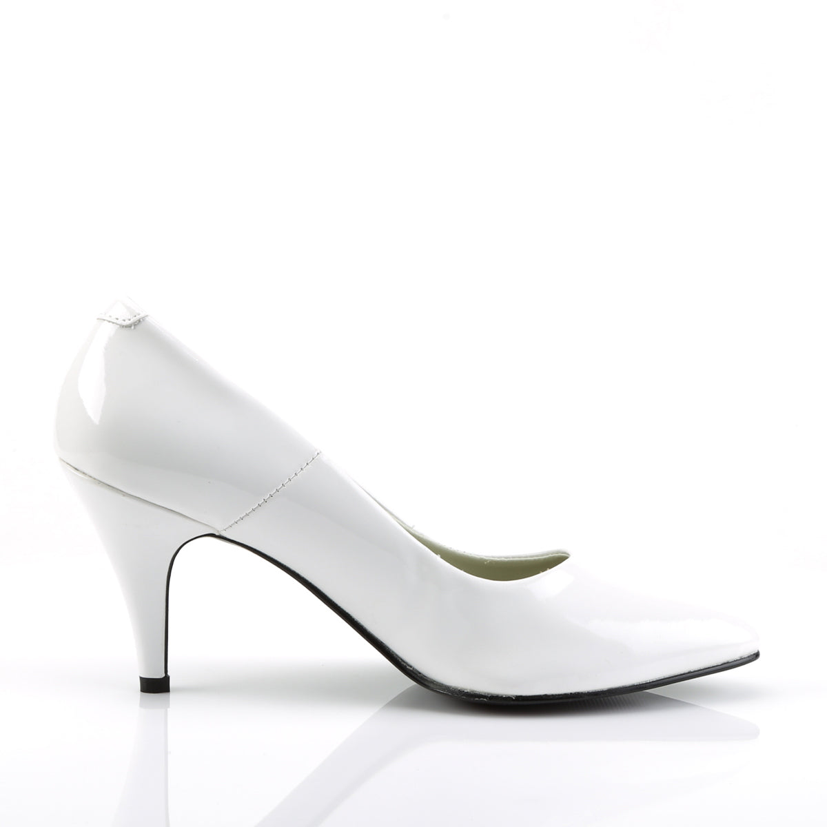 PUMP-420 Fancy Dress Costume Funtasma Women's Shoes White Pat