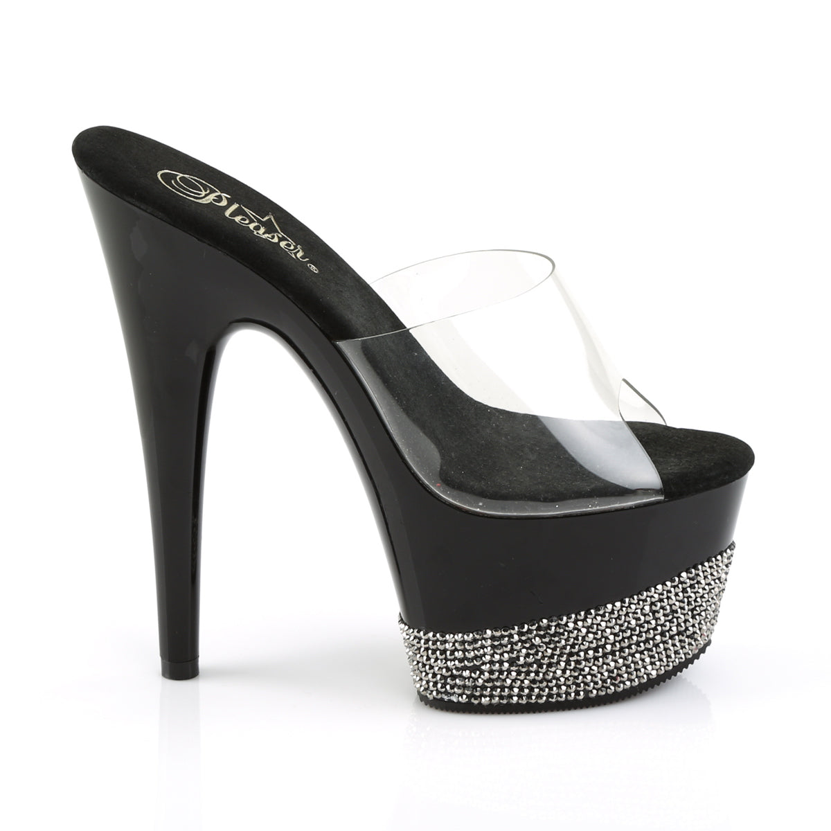 ADORE-701-3 Pleaser Clear/Black Sexy Platform Shoes (Sexy Shoes)
