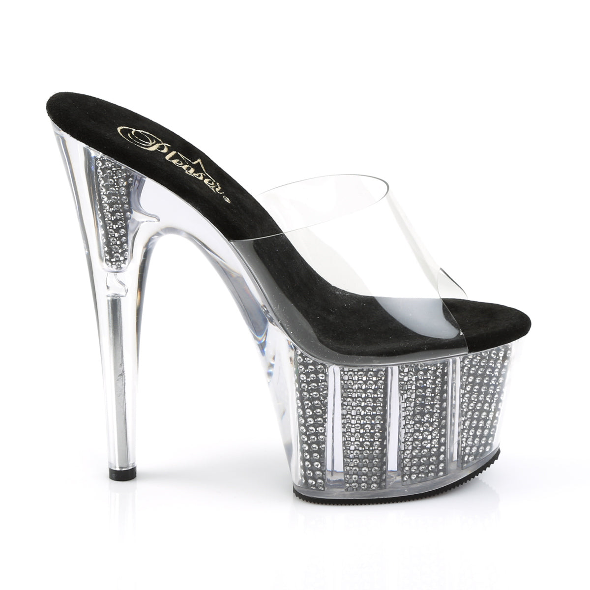 ADORE-701SRS Pleaser Clear/Black Sexy Platform Shoes (Sexy Shoes)
