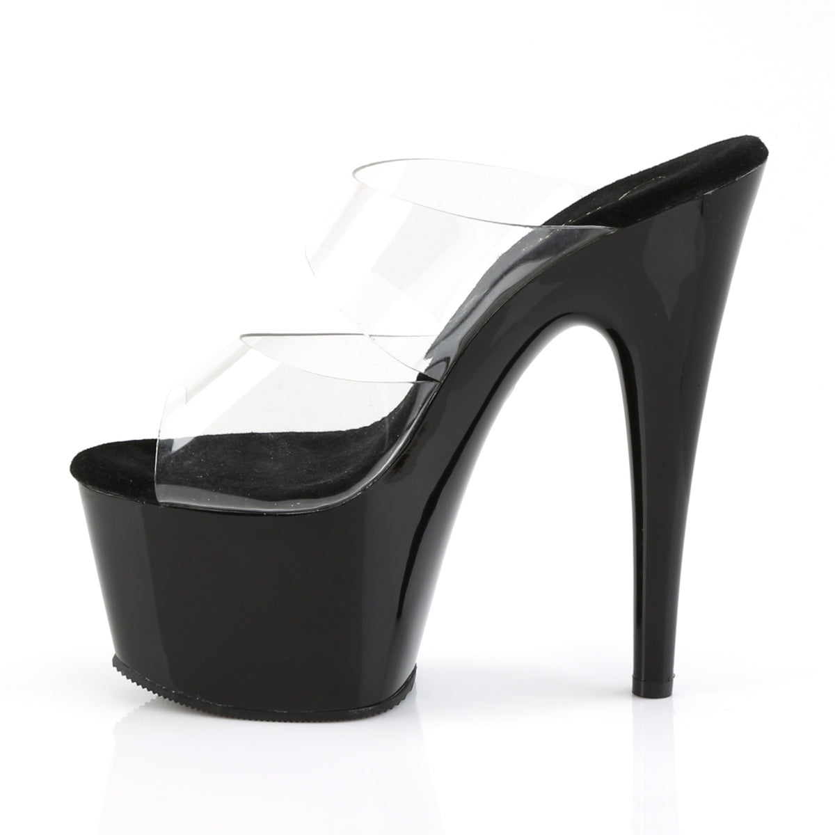 ADORE-702 Pleaser Clear/Black Sexy Platform Shoes (Sexy Shoes)