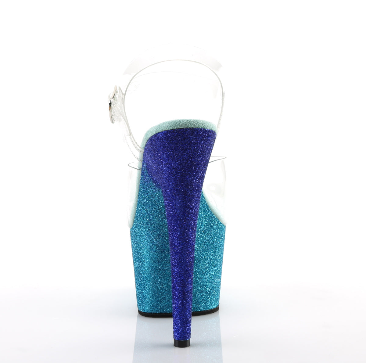 ADORE-708OMBRE Pleaser Clear/Aqua Sexy Platform Shoes (Sexy Shoes)
