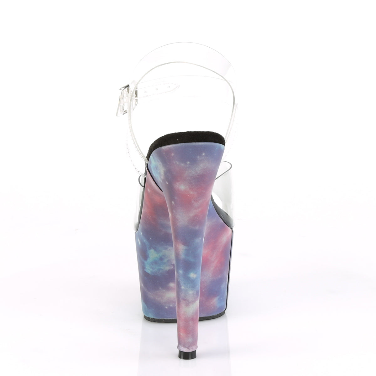 ADORE-708REFL Pleaser Clear/Purple-Blue Reflective Sexy Platform Shoes (Sexy Shoes)