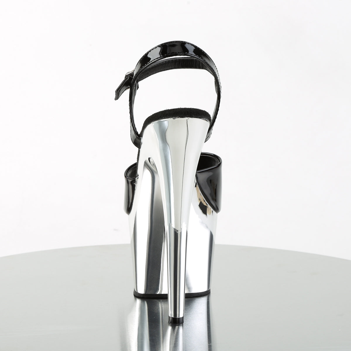 ADORE-709 Pleaser Black/Silver Sexy Platform Shoes (Sexy Shoes)