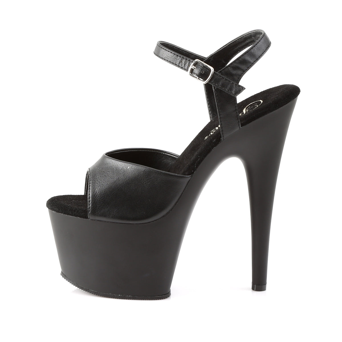 ADORE-709 Pleaser Black Faux Leather Sexy Platform Shoes (Sexy Shoes)