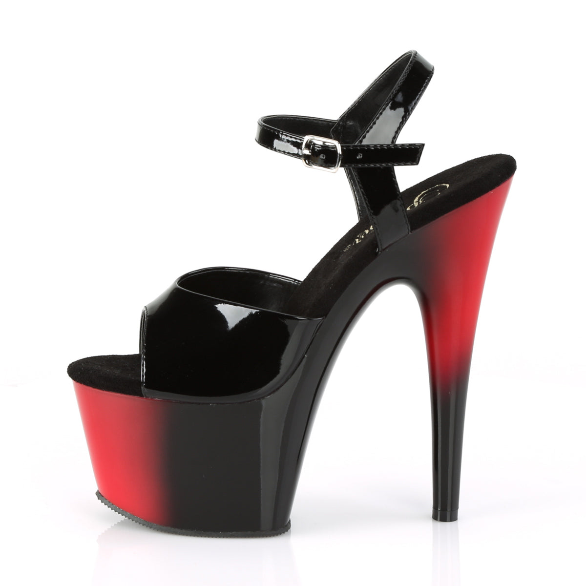 ADORE-709BR Pleaser Black Patent/Red Sexy Platform Shoes (Sexy Shoes)