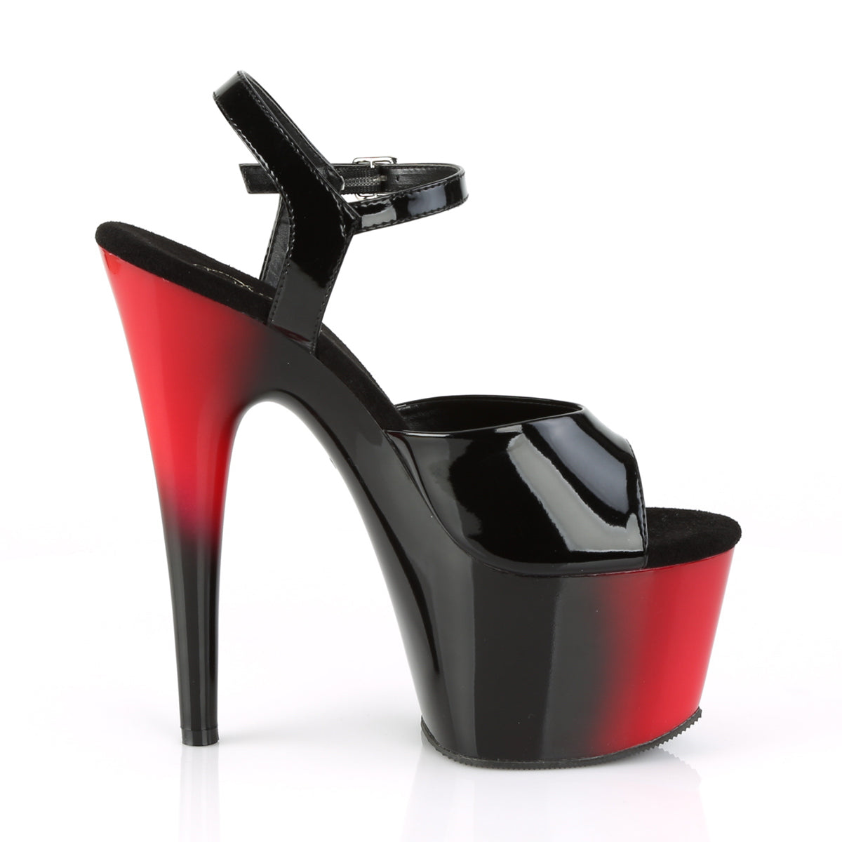 ADORE-709BR Pleaser Black Patent/Red Sexy Platform Shoes (Sexy Shoes)