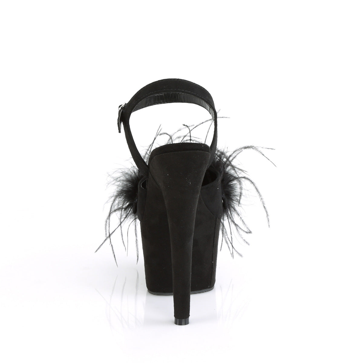 ADORE-709F Pleaser Black Faux Suede Sexy Platform Shoes (Sexy Shoes)