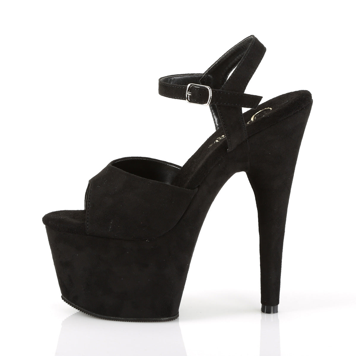 ADORE-709FS Pleaser Black Faux Suede Sexy Platform Shoes (Sexy Shoes)