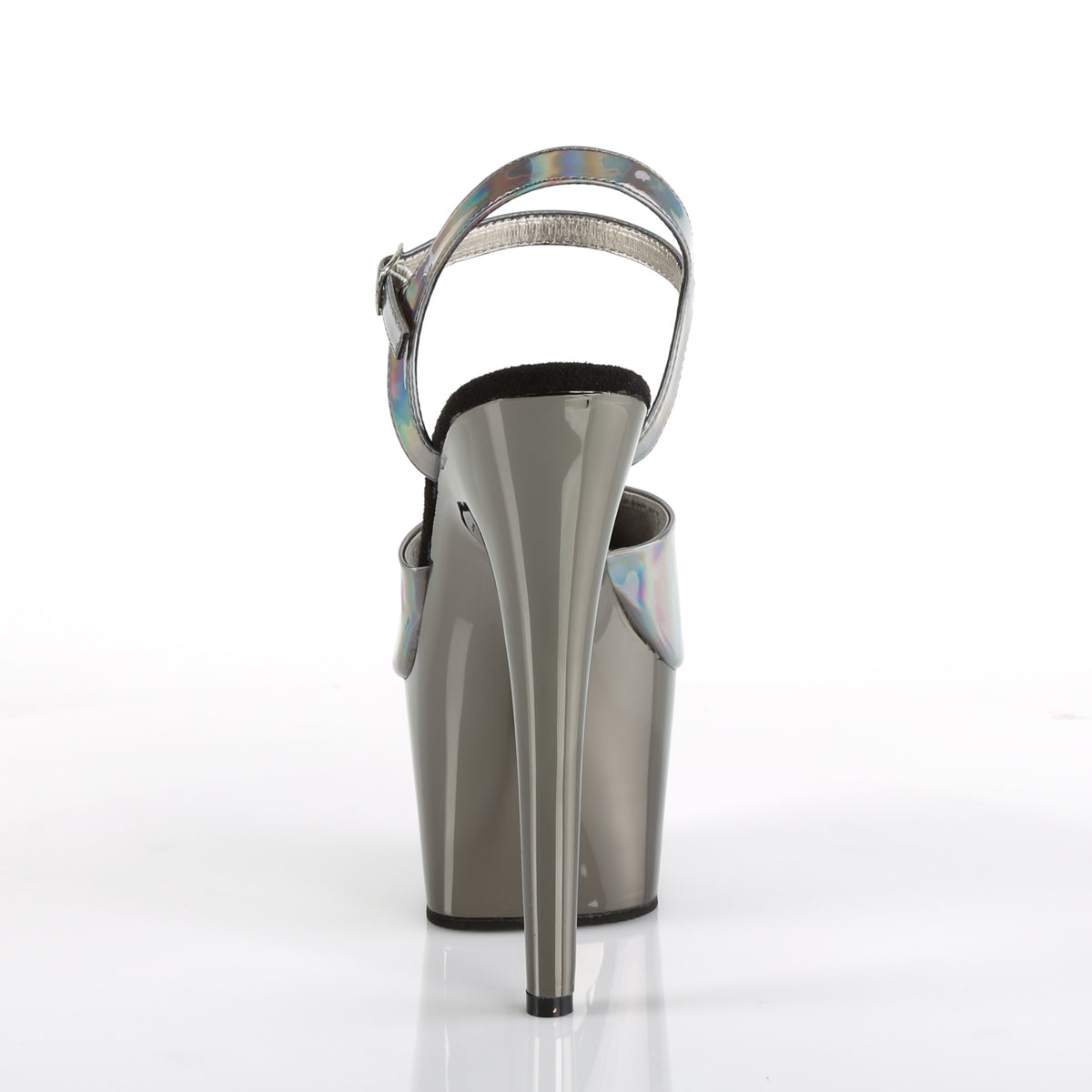 ADORE-709HGCH Pleaser Pewter Hologram/Pewter Chrome Sexy Platform Shoes (Sexy Shoes)