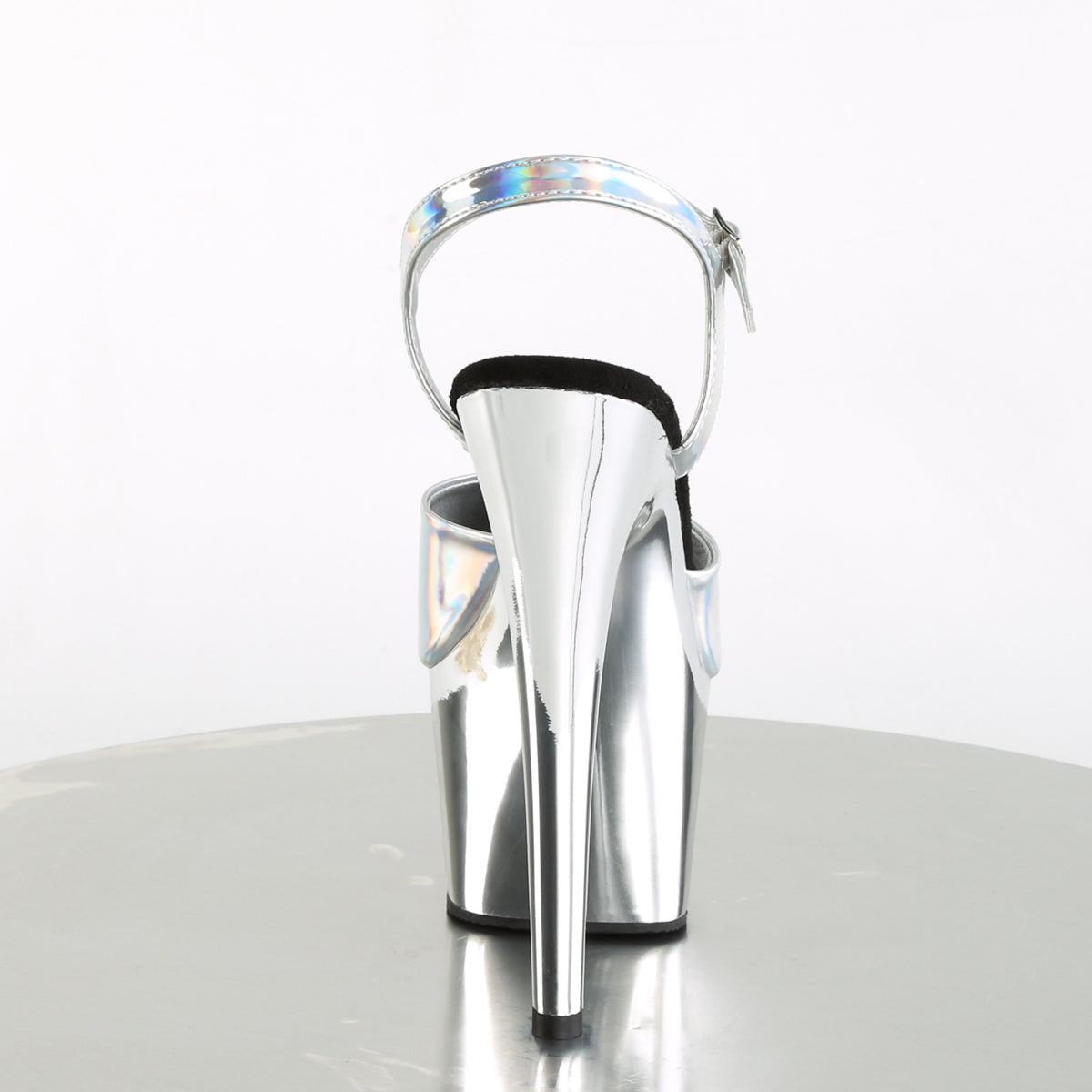 ADORE-709HGCH Pleaser Silver Hologram Sexy Platform Shoes (Sexy Shoes)