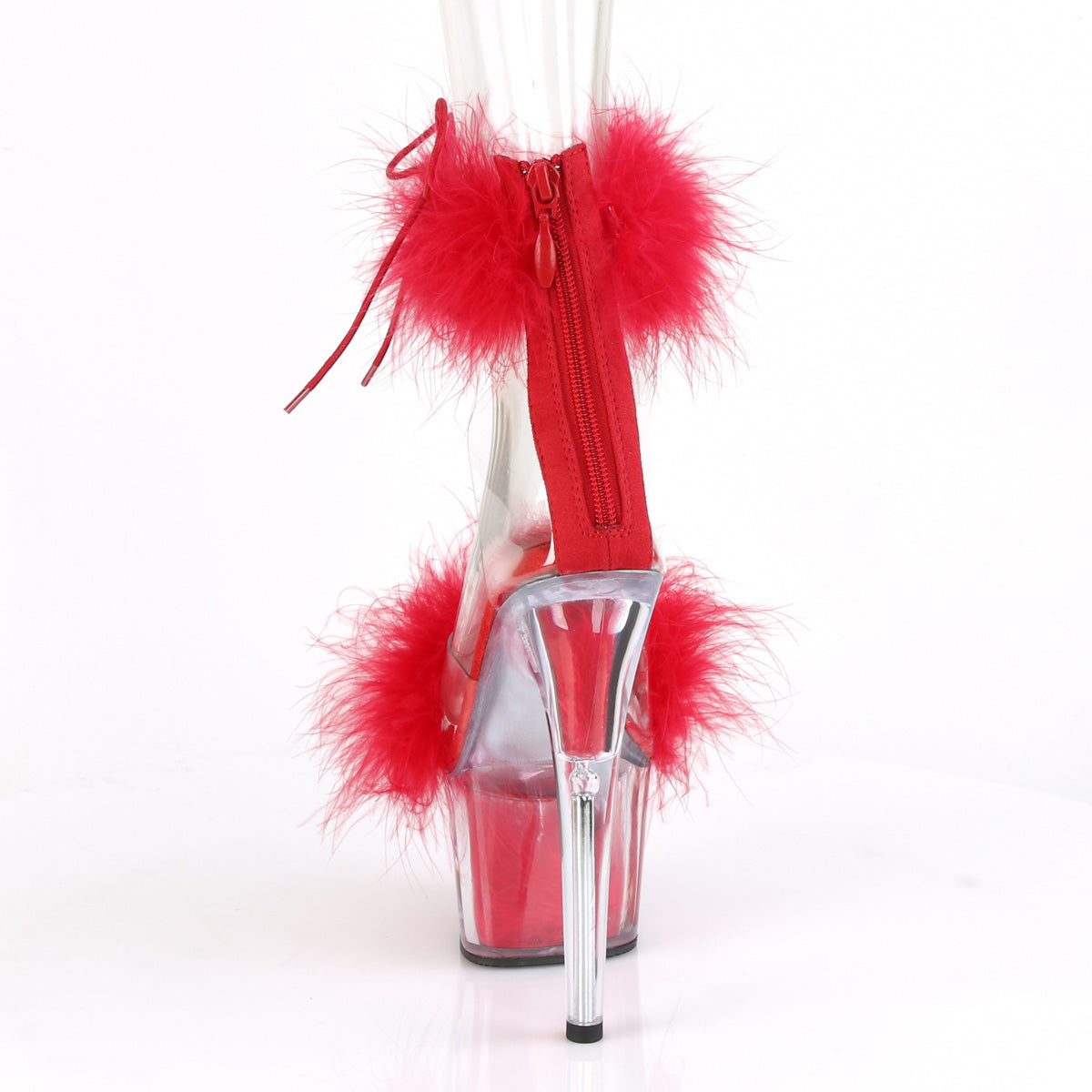 ADORE-724F Pleaser Clear/Red Sexy Platform Shoes (Sexy Shoes)