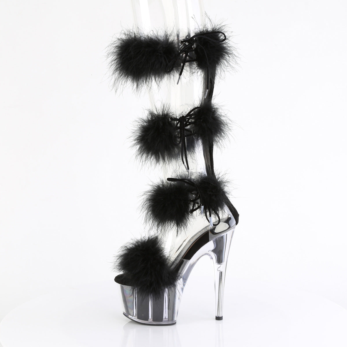 ADORE-728F Pleaser Clear/Black Sexy Platform Shoes (Sexy Shoes)