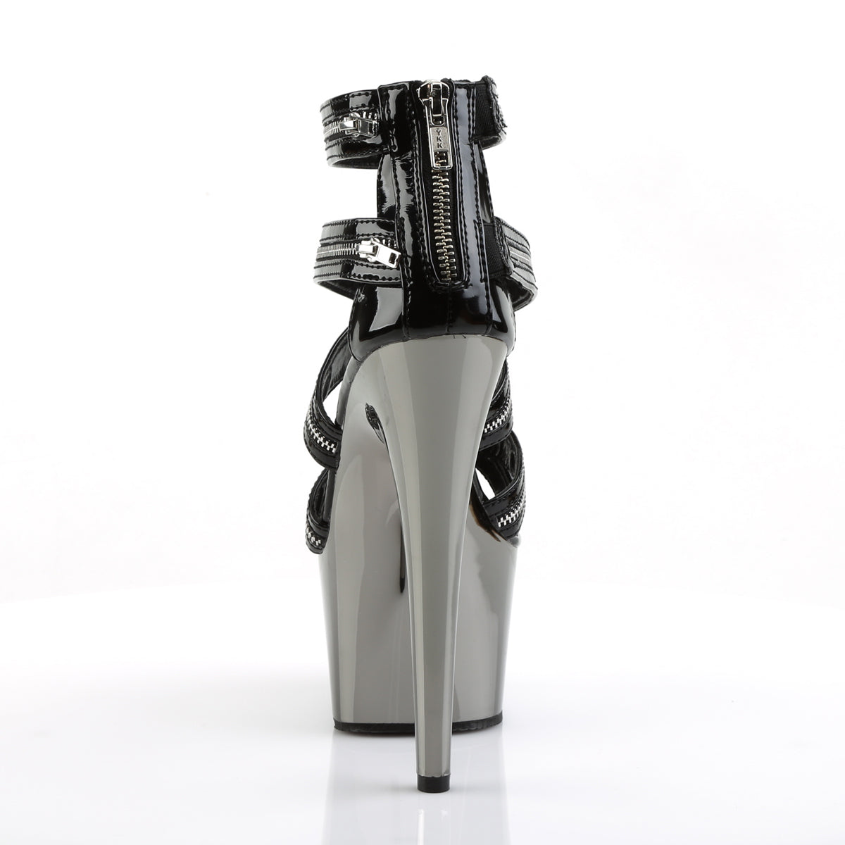 ADORE-767 Pleaser Black/Silver Sexy Platform Shoes (Sexy Shoes)