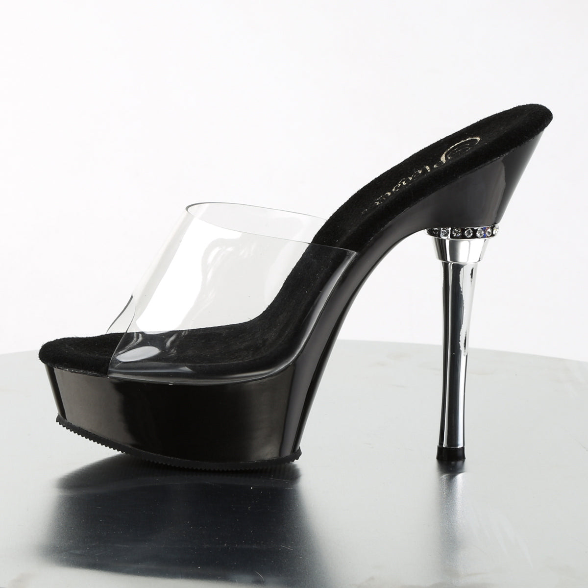 ALLURE-601 Pleaser Clear/Black Sexy Platform Shoes (Sexy Shoes)