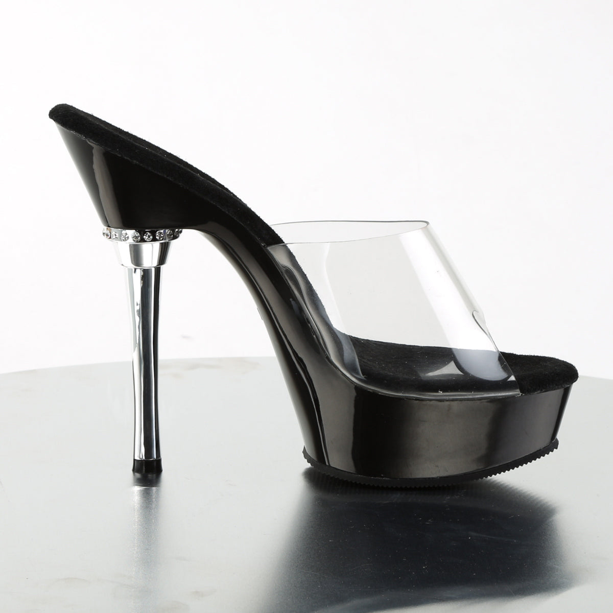 ALLURE-601 Pleaser Clear/Black Sexy Platform Shoes (Sexy Shoes)
