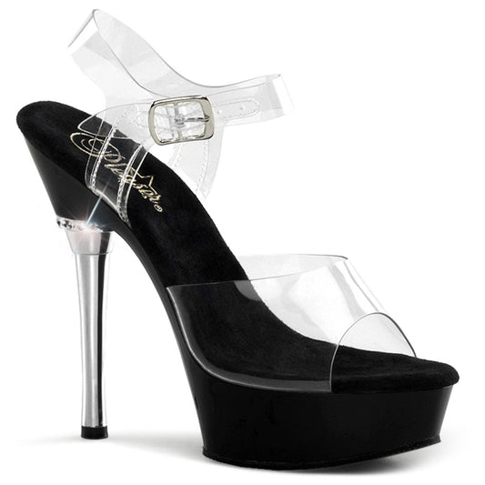 ALLURE-608 Strippers Heels Pleaser Platforms (Exotic Dancing) Clr/Blk