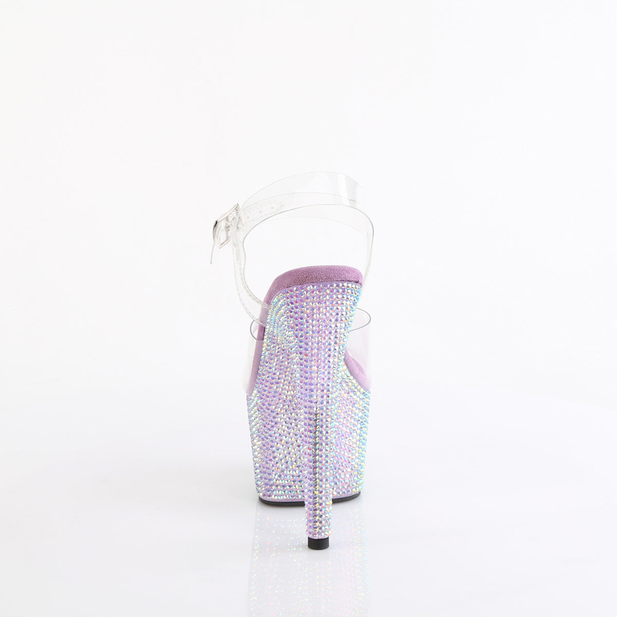 BEJEWELED-708RRS Pleaser Clear/Lavender Sexy Platform Shoes (Sexy Shoes)