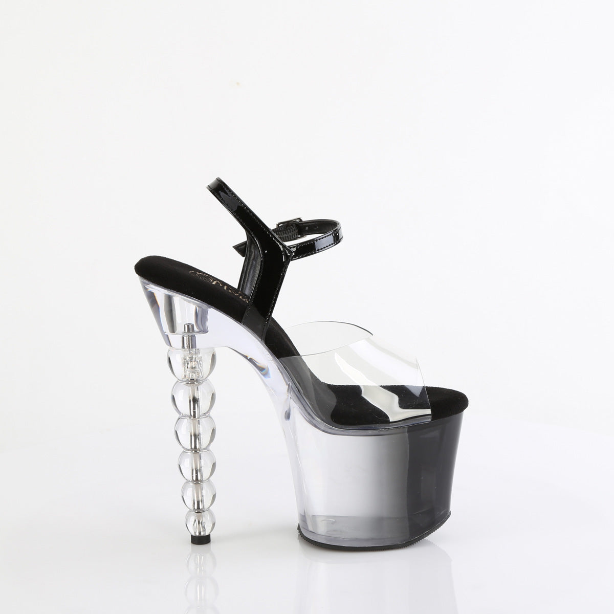 BLISS-708-1BC Pleaser Clear/Black Sexy Platform Shoes (Sexy Shoes)