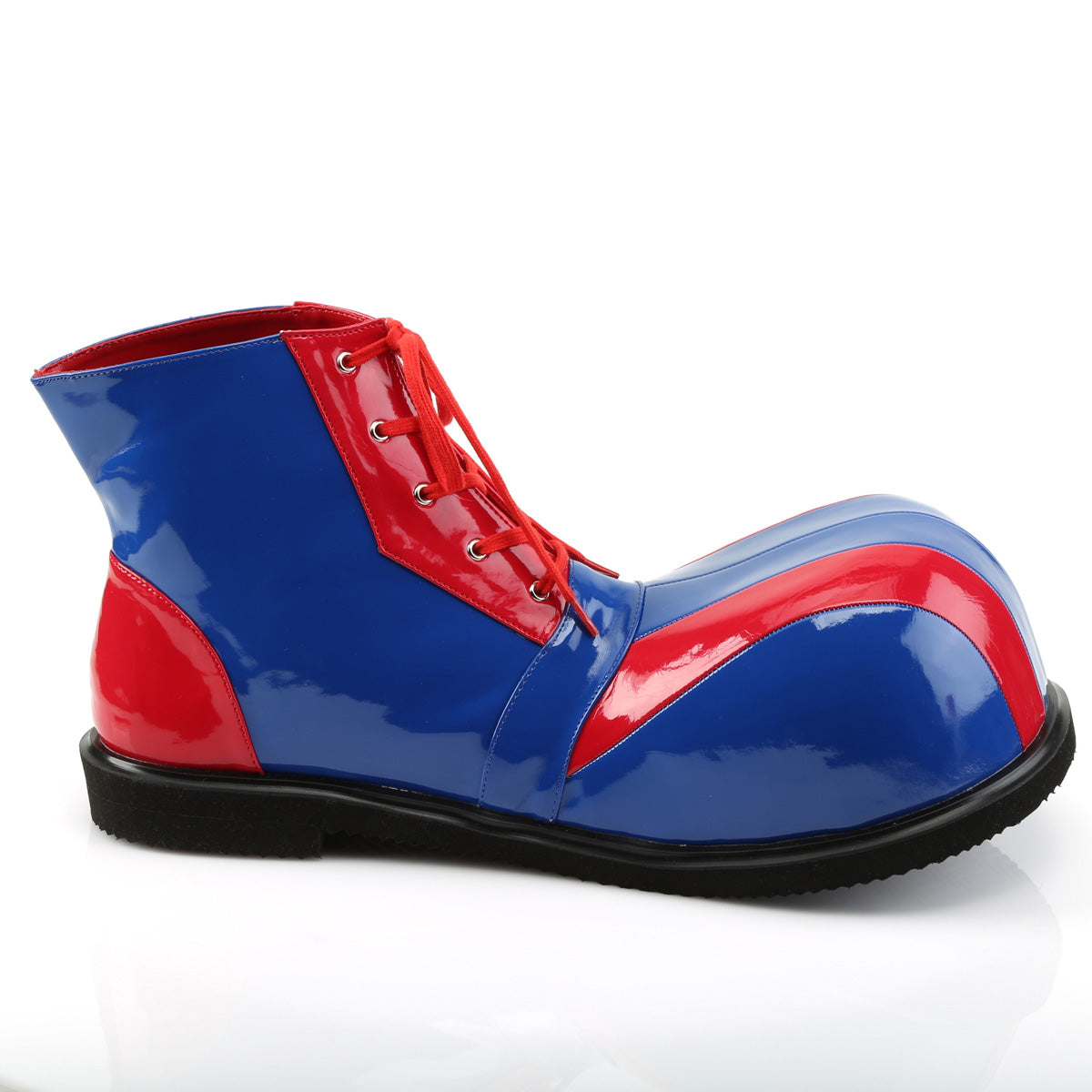 CLOWN-05 Fancy Dress Costume Funtasma Men's Shoes Red-Blue Pat