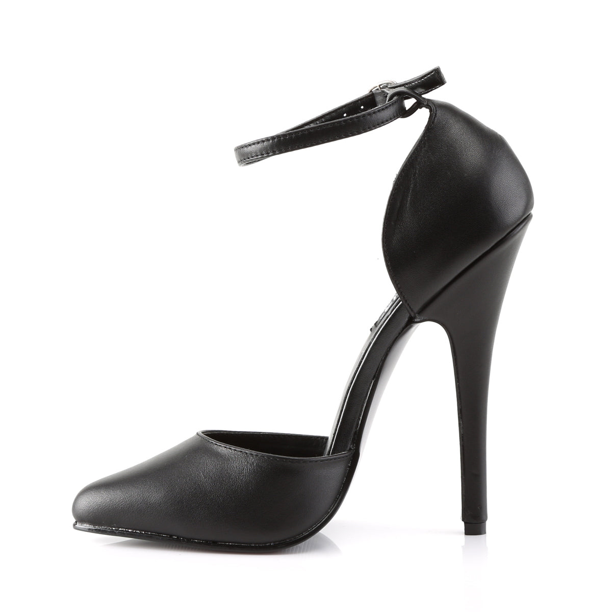 DOMINA-402 Killer Heels Devious Single Soles Blk Leather