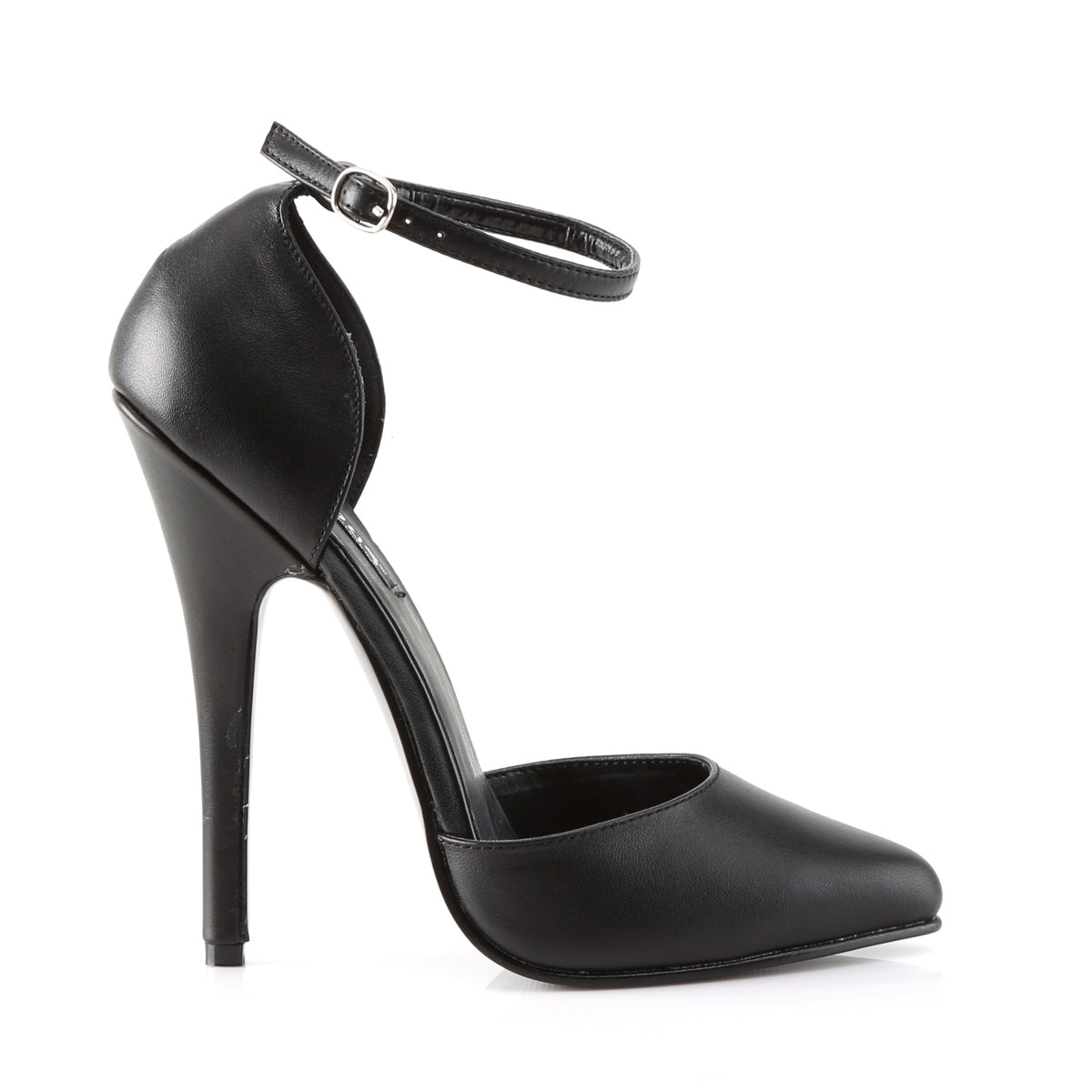 DOMINA-402 Killer Heels Devious Single Soles Blk Leather