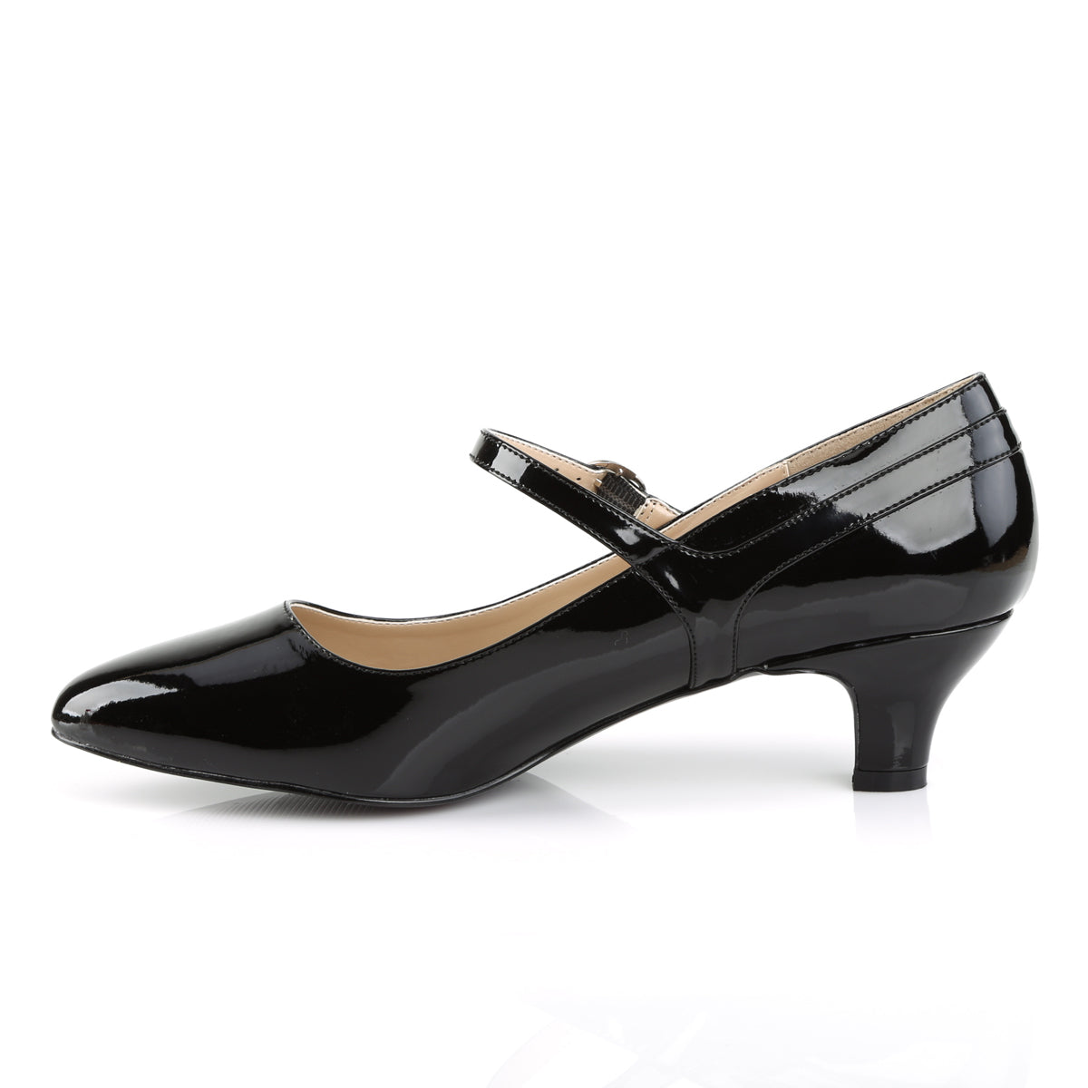 fab 425 High Meels in Mens Sizes pleaser pink label single soles blk pat