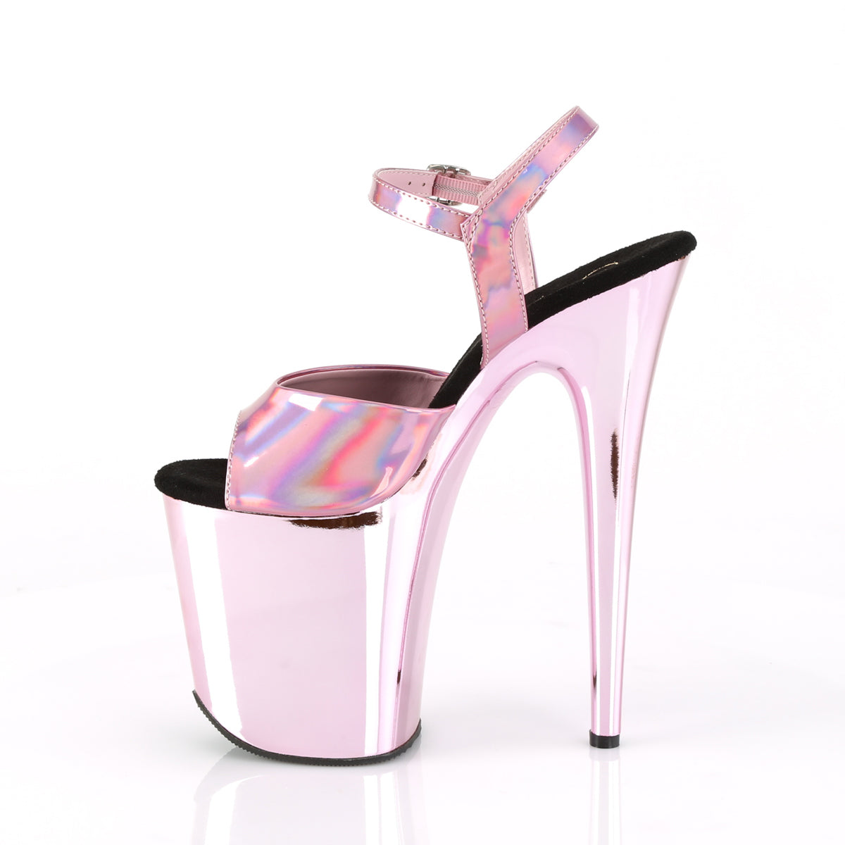 FLAMINGO-809HG Pleaser Baby Pink Hologram Sexy Platform Shoes (Sexy Shoes)