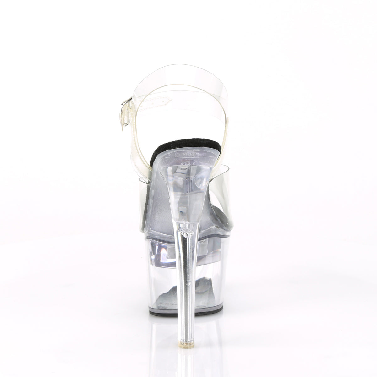 FLASHDANCE-708 Pleaser Clear/Black Sexy Platform Shoes (Sexy Shoes)