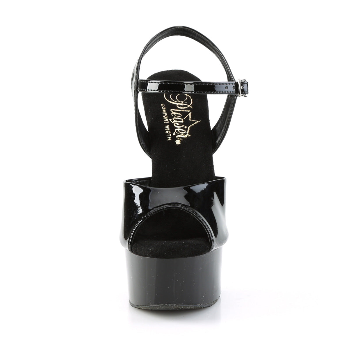 GLEAM-609 Pleaser Black Patent Sexy Platform Shoes (Sexy Shoes)
