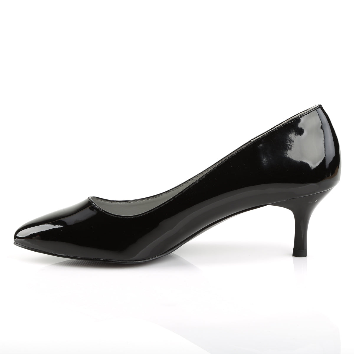 kitten 01 High Meels in Mens Sizes pleaser pink label single soles blk pat