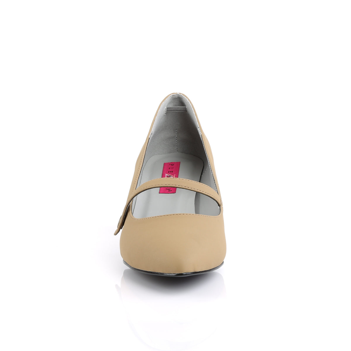 kitten 03 large size ladies shoes pleaser heels for men single soles taupe nubuck