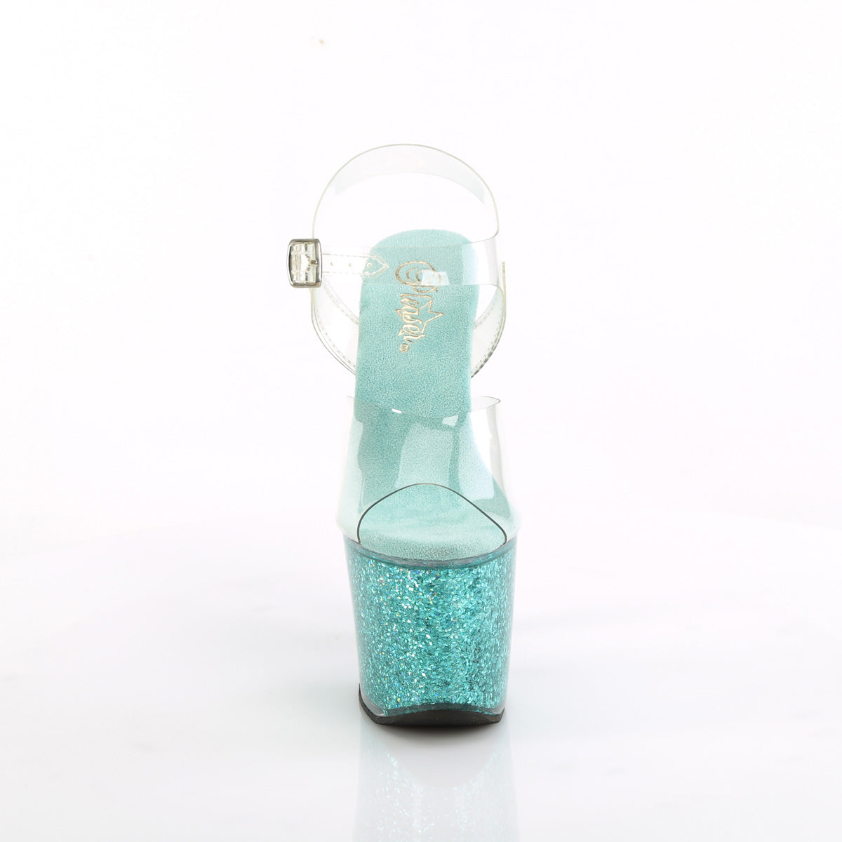 LOVESICK-708SG Pleaser Clear/Aqua Sexy Platform Shoes (Sexy Shoes)