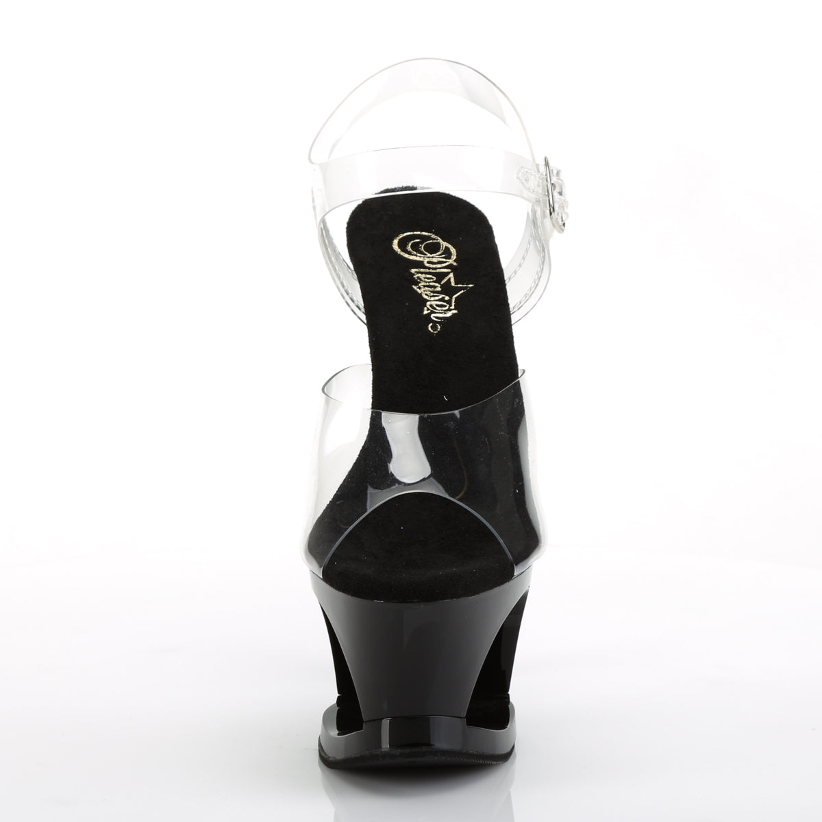 MOON-708HRS Pleaser Clear/Black/Red Sexy Platform Shoes (Sexy Shoes)