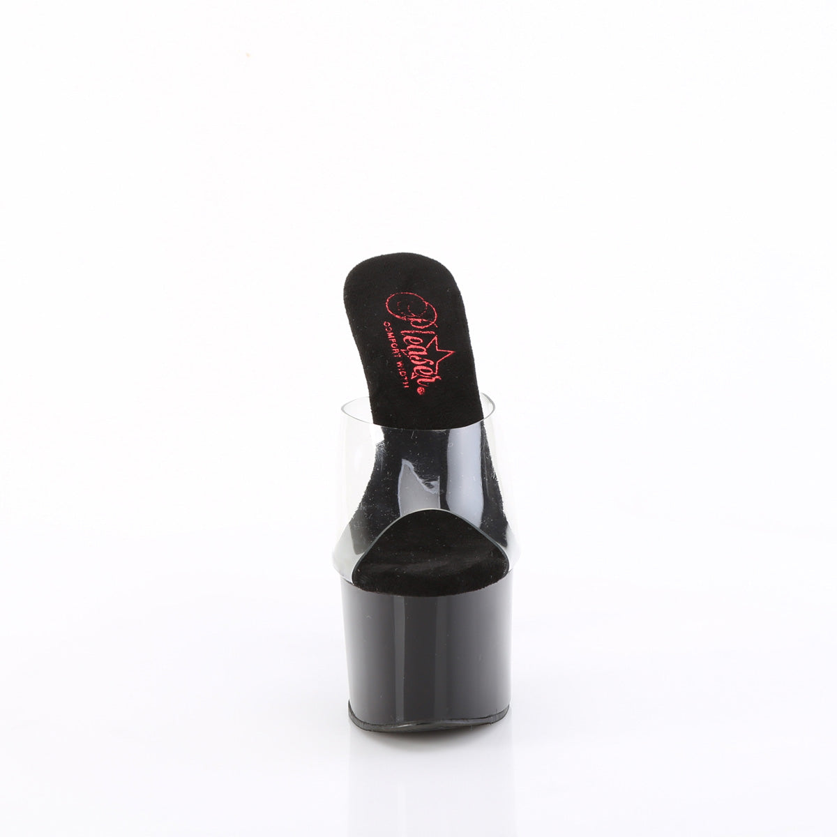 PASSION-701 Pleaser Clear/Black Sexy Platform Shoes (Sexy Shoes)