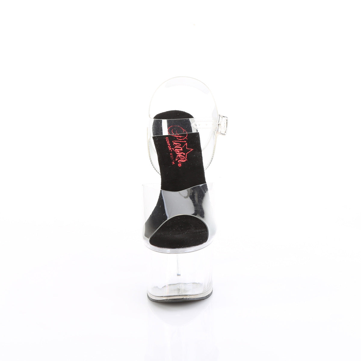 PASSION-708 Pleaser Clear/Black Sexy Platform Shoes (Sexy Shoes)