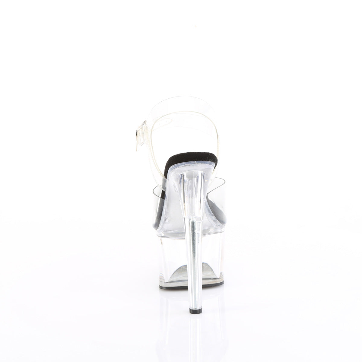 PASSION-708 Pleaser Clear/Black Sexy Platform Shoes (Sexy Shoes)