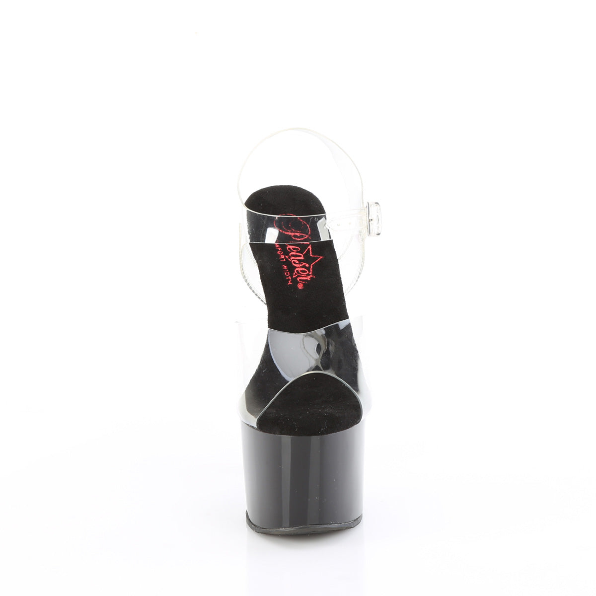 PASSION-708 Pleaser Clear/Black Sexy Platform Shoes (Sexy Shoes)