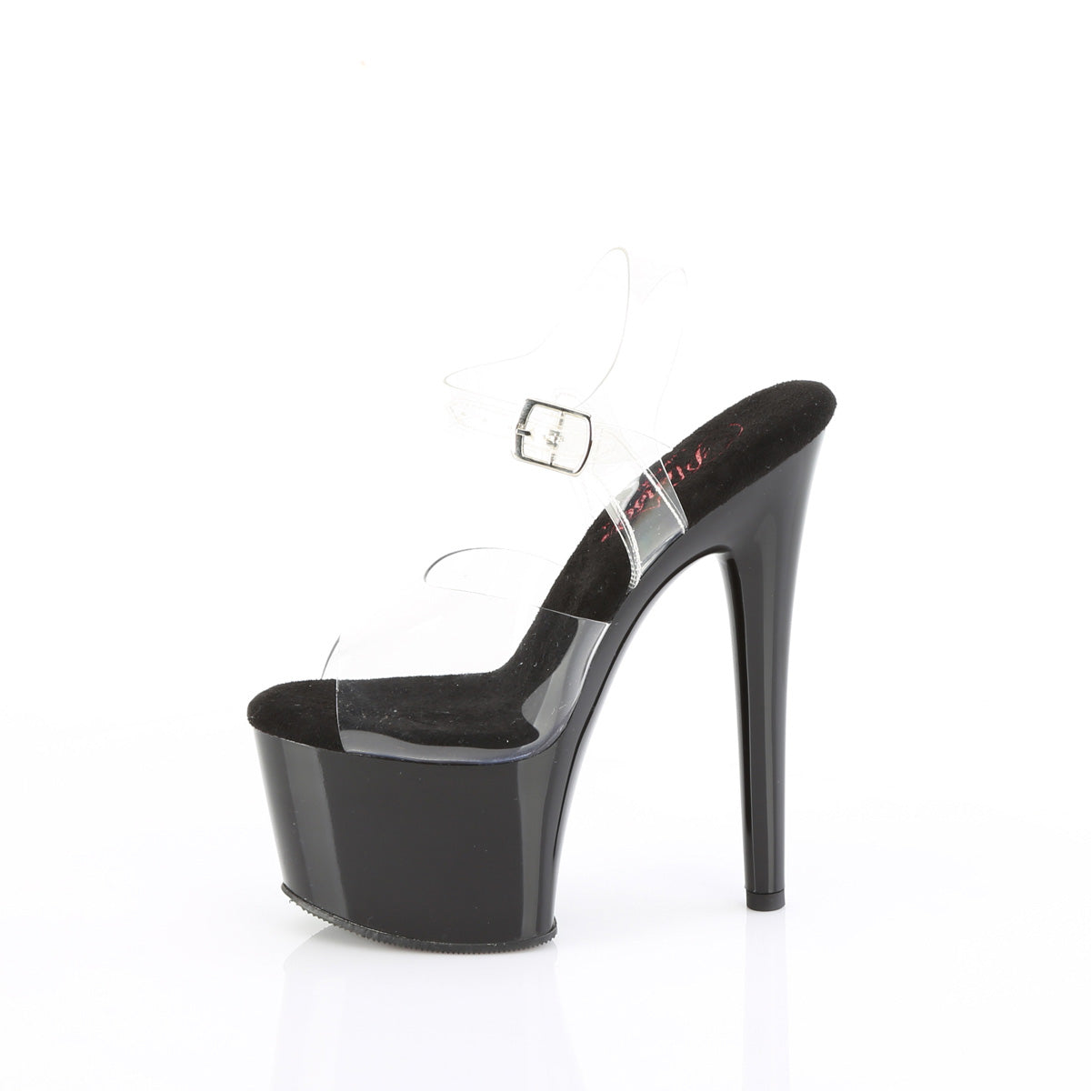 PASSION-708 Pleaser Clear/Black Sexy Platform Shoes (Sexy Shoes)