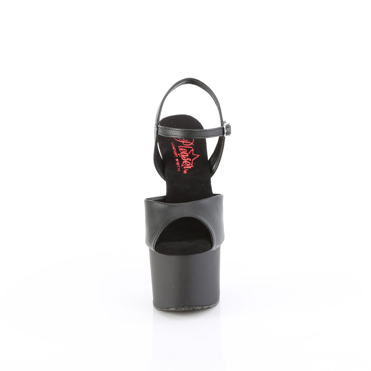 PASSION-709 Pleaser Black Faux Leather Sexy Platform Shoes (Sexy Shoes)