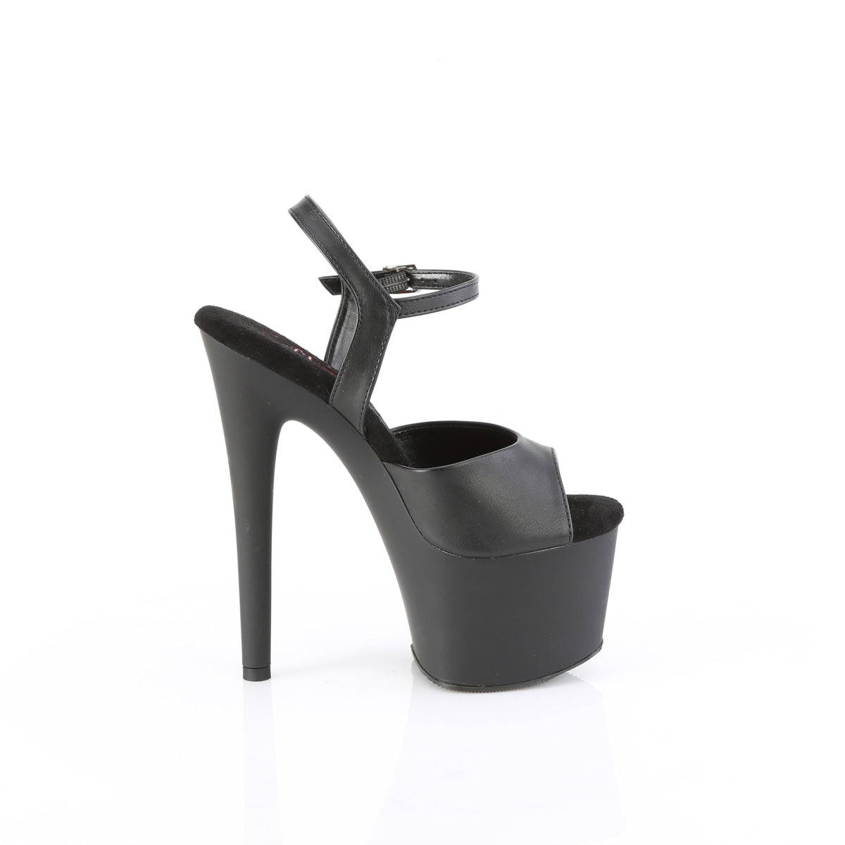 PASSION-709 Pleaser Black Faux Leather Sexy Platform Shoes (Sexy Shoes)