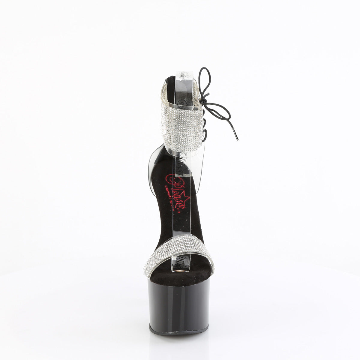 PASSION-727RS Pleaser Clear/Black Sexy Platform Shoes (Sexy Shoes)
